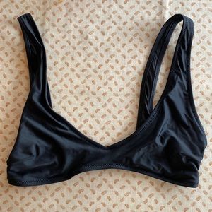 Aerie Scoop Neck Black Bikini Top, S